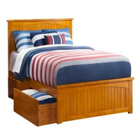 Nantucket Platform Bed с подходяща дъска за крака с чекмеджета за градски легла, множество цветове, множество размери