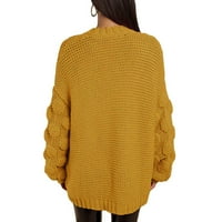 Пуловери за жени Дамски пуловер пуловер прилеп за ръкав плетен риза Turtleneck пуловер ежедневно топло пуловер яке