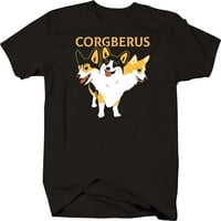 Забавни ризи corgberus xl черна тениска за мъже