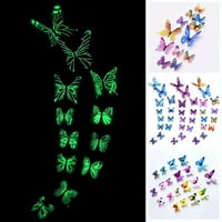 3Д триизмерна светлинна симулация пеперуда светлинен стикер