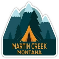 Martin Creek Montana Souvenir Vinyl Decal Sticker Camping Design Design