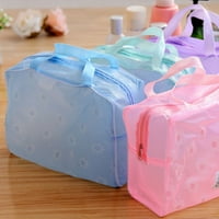 Hesroicy сгъваема водоустойчива козметична чанта с голям капацитет за ежедневно съхранение на тоалетни принадлежности