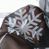 Затъмнени завеси Коледна завеса за снежинка Тюл Лечение на прозорци Voile Drape Valance