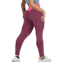 дамски спортни долнища-Мода стреч Йога гамаши фитнес бягане фитнес панталони активни панталони горещо розово