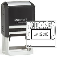 Maxmark Q печат за дата с Enterted Self Inking Stamp - Черно мастило