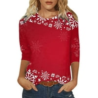 Дамски ежедневни блузи коледни суитчър весела и светла Коледна тениска коледни светлини блузи блузи ваканционни ризи Есен Зима дамски дрехи