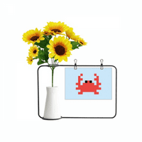 Лятна платна Little Carb Pixel Articific Sunflower Vases Bottle Blessing Card
