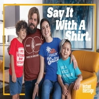 Незабавно съобщение - Произведено в Деня на патриотичния патриотик на САЩ - Графична тениска с къси ръкави за жени