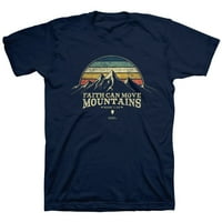 Източник На Светлина Мъжка Тениска Преместване Планинска Ивица-Флот-Малък