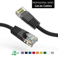35 фута Cat5e UTP Ethernet Network Booted Cable Black, Pack