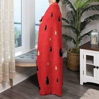 Nosbei с червени сърца на черно одеяло леко одеяла с фланели от фланели топли и уютни супер меки хвърляния 70 x80 за зимно спално бельо и дивана