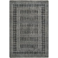 нулум Натали Ацтек геометрични Ресни площ килим, 8 '10 12', сив